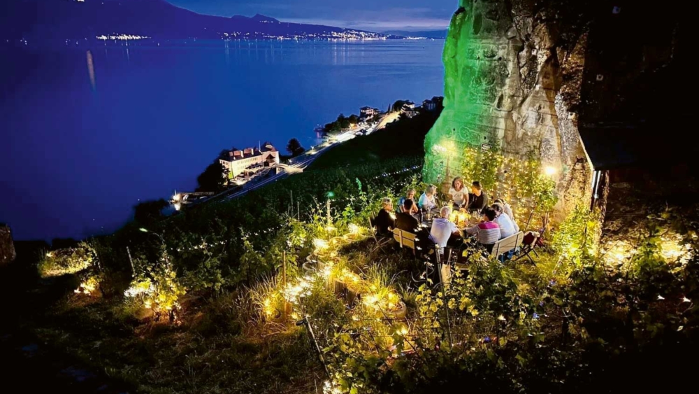 Dégustation sous les étoiles dans le Lavaux.