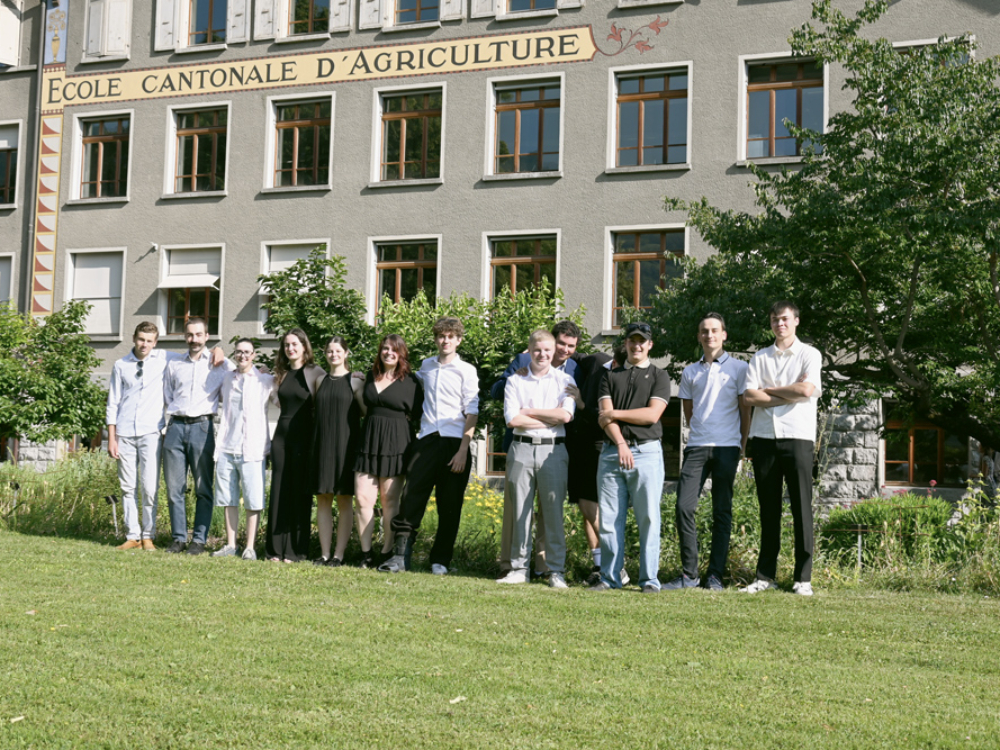 Les lauréats du CFC de viticulteur·trice et du CFC de caviste.